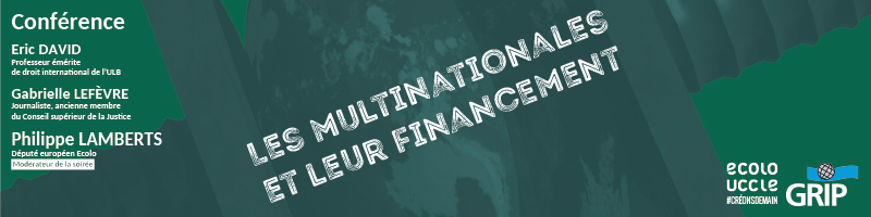 Affiche Conférence Les multinationales et leur financement